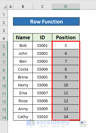 How to Make a Numbered List in Excel (8 Methods) - ExcelDemy (24) How to Make a Numbered List in Excel (8 Methods) - ExcelDemy (24)