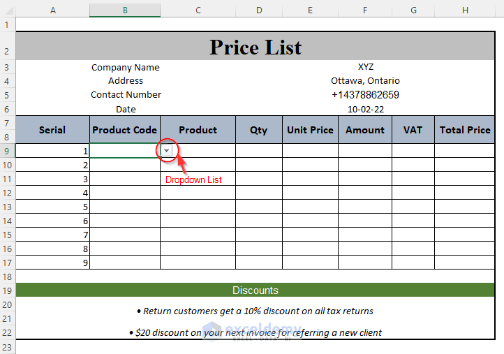 How to Make a Price List in Excel (Step by Step Guidelines) - ExcelDemy (8) How to Make a Price List in Excel (Step by Step Guidelines) - ExcelDemy (8)