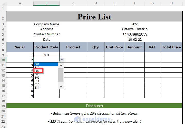 How to Make a Price List in Excel (Step by Step Guidelines) - ExcelDemy (10) How to Make a Price List in Excel (Step by Step Guidelines) - ExcelDemy (10)