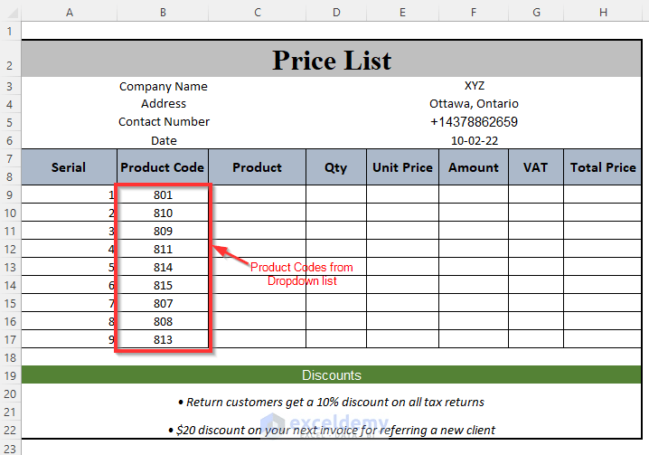How to Make a Price List in Excel (Step by Step Guidelines) - ExcelDemy (11) How to Make a Price List in Excel (Step by Step Guidelines) - ExcelDemy (11)