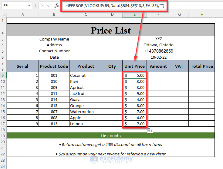 How to Make a Price List in Excel (Step by Step Guidelines) - ExcelDemy (14) How to Make a Price List in Excel (Step by Step Guidelines) - ExcelDemy (14)