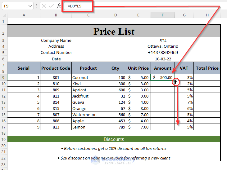 How to Make a Price List in Excel (Step by Step Guidelines) - ExcelDemy (17) How to Make a Price List in Excel (Step by Step Guidelines) - ExcelDemy (17)