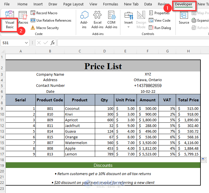 How to Make a Price List in Excel (Step by Step Guidelines) - ExcelDemy (22) How to Make a Price List in Excel (Step by Step Guidelines) - ExcelDemy (22)
