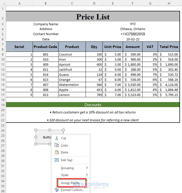 How to Make a Price List in Excel (Step by Step Guidelines) - ExcelDemy (30) How to Make a Price List in Excel (Step by Step Guidelines) - ExcelDemy (30)
