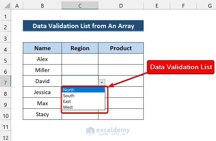 How To Use Excel Vba To Create Data A Validation List From Array - Premium Minimal Image Gallery - High Resolution