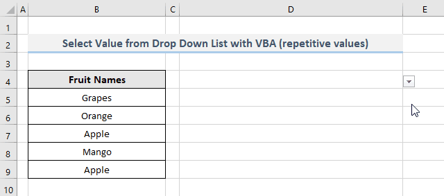 How To Keep Unique Values In A Drop Down List With Excel Vba 3 Methods - Premium Geometric Texture Gallery - 8K