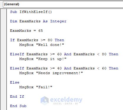 Using a VBA IF Statement with Multiple Conditions in Excel - 8 Methods