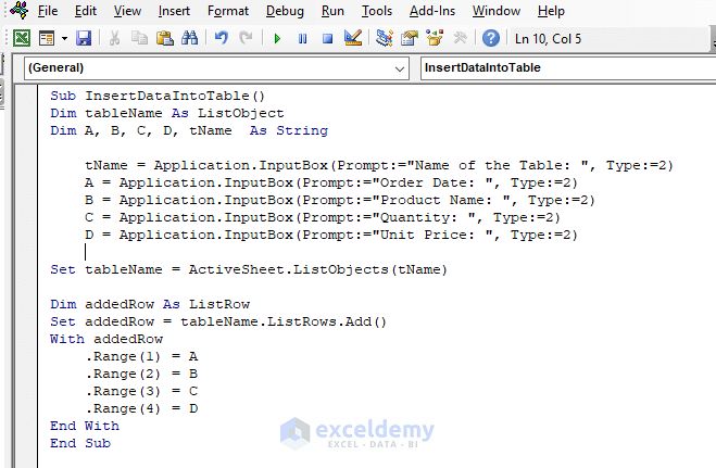Using Vba To Enter Data Into An Excel Table Quadexcel Com - Elegant HD Landscape Photos | Free Download