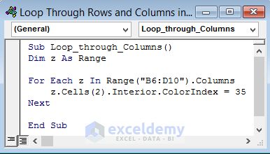 Basic Loop Across Columns In A Row In Excel Vba Spreasheetvault - Ocean Textures - Modern High Resolution Collection