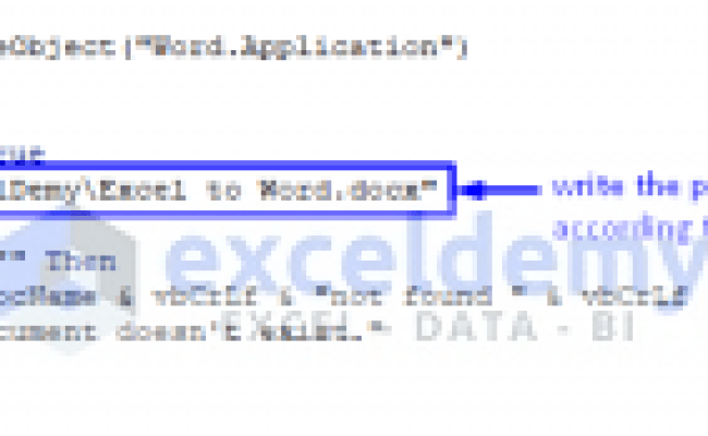 Import Data From Excel Into Word Automatically Using VBA (2 Ways)