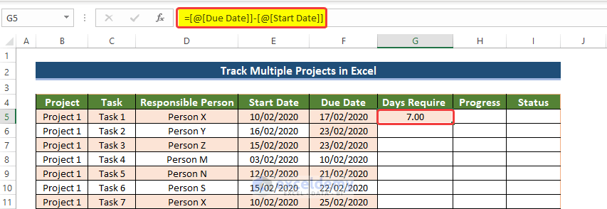 How to Track Multiple Projects in Excel (Download Free Template) (2) How to Track Multiple Projects in Excel (Download Free Template) (2)