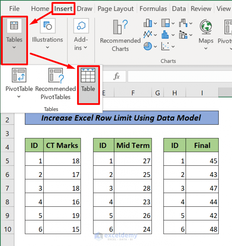 How to increase excel row limit (using data model)