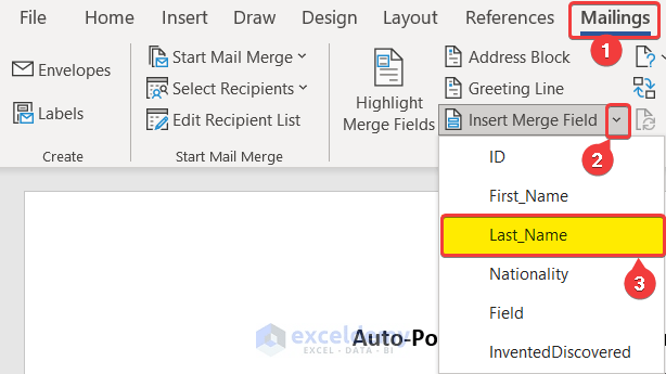 How to Auto Populate Word Document from Excel (with Quick Steps) (10) How to Auto Populate Word Document from Excel (with Quick Steps) (10)
