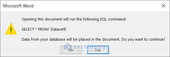 How to Auto Populate Word Document from Excel (with Quick Steps) (18) How to Auto Populate Word Document from Excel (with Quick Steps) (18)