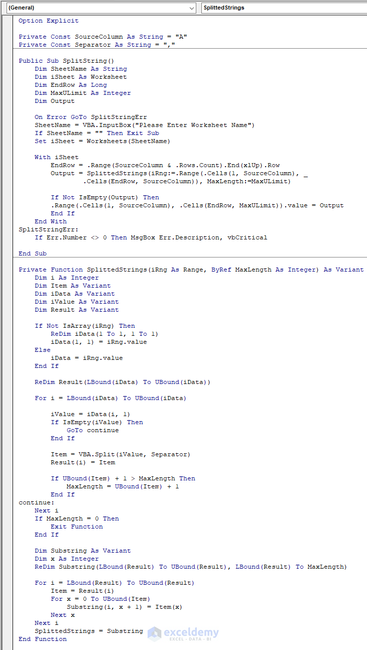 Excel Vba Split Column At Certain Length Into Multiple Rows Stack - Mountain Photo Collection - 4K Quality