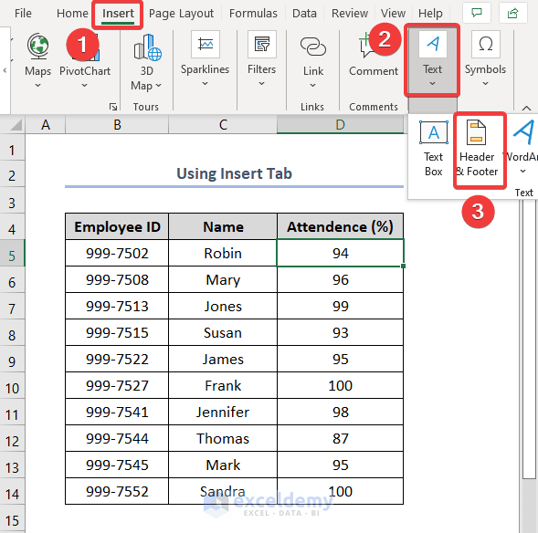 How to edit headers in excel (6 easy methods)