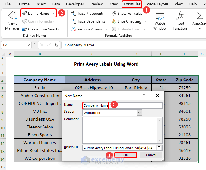 How to Print Avery Labels from Excel (2 Simple Methods) - ExcelDemy (2) How to Print Avery Labels from Excel (2 Simple Methods) - ExcelDemy (2)