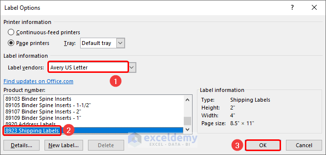 How to Print Avery Labels from Excel (2 Simple Methods) - ExcelDemy (4) How to Print Avery Labels from Excel (2 Simple Methods) - ExcelDemy (4)