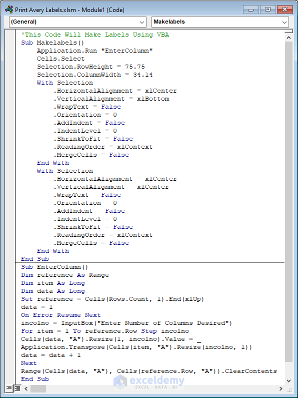 How to Print Avery Labels from Excel (2 Simple Methods) - ExcelDemy (25) How to Print Avery Labels from Excel (2 Simple Methods) - ExcelDemy (25)