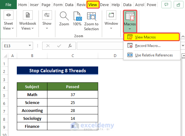 How to Stop Calculating 8 Threads in Excel (14 Effective Ways) - ExcelDemy (7) How to Stop Calculating 8 Threads in Excel (14 Effective Ways) - ExcelDemy (7)