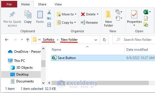 How To Use A Vba Code For Save Button In Excel 4 Methods Exceldemy - Desktop Colorful Textures for Desktop