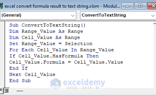 How To Convert Formula Result To Text String In Excel (7 Ways)