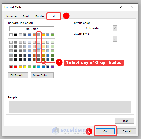 How to grey out unused cells in excel (3 quick methods)