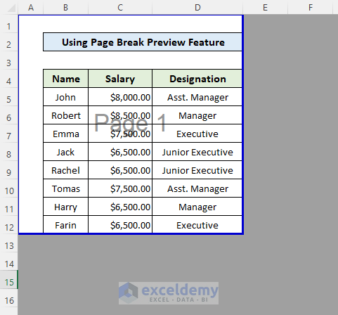 How to grey out unused cells in excel (3 quick methods)