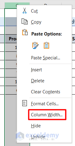 How to Hide and Unhide Columns in Excel (7 Methods) - ExcelDemy (27) How to Hide and Unhide Columns in Excel (7 Methods) - ExcelDemy (27)