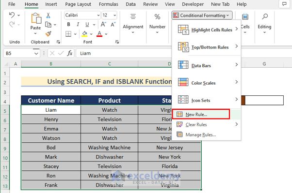How To Create Search Box In Excel With Conditional Formatting 5 Ways - Artistic Mobile City Pictures | Free Download