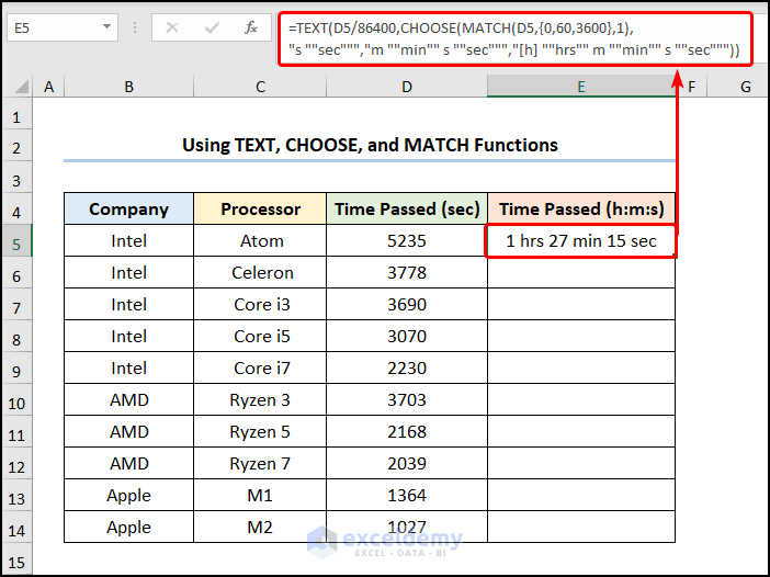 How to convert seconds to hours minutes seconds in excel