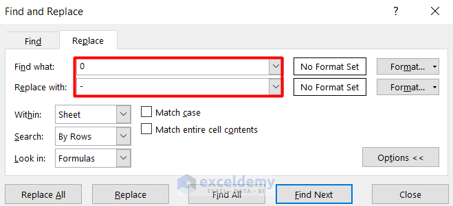 How to Show Dash Instead of Zero in Excel (4 Easy Methods) (16) How to Show Dash Instead of Zero in Excel (4 Easy Methods) (16)