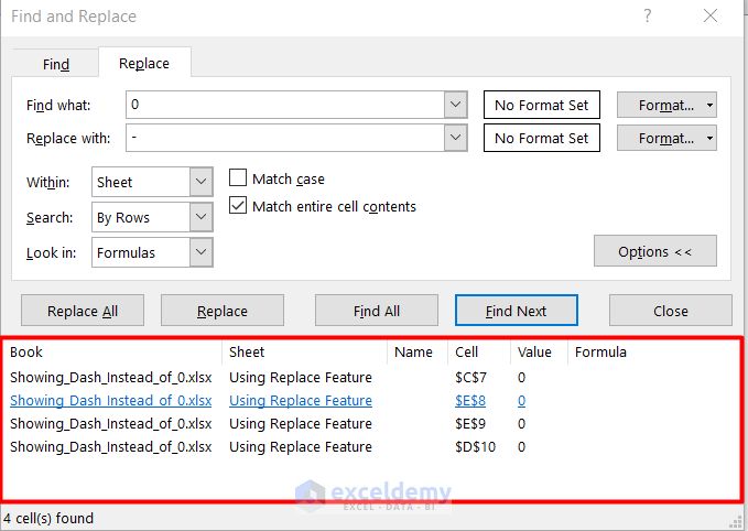 How to Show Dash Instead of Zero in Excel (4 Easy Methods) (18) How to Show Dash Instead of Zero in Excel (4 Easy Methods) (18)
