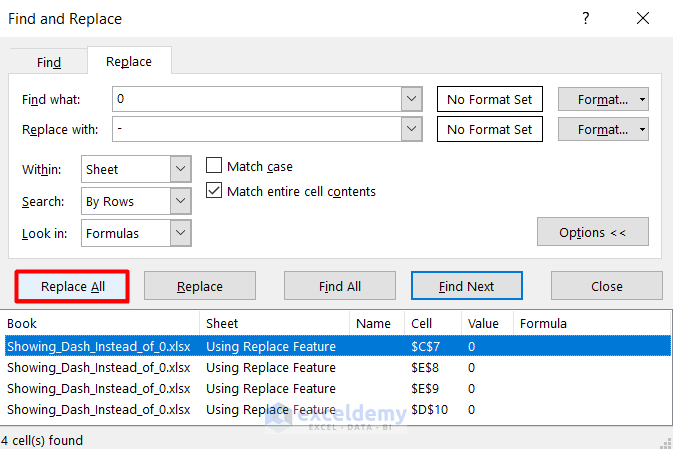 How to Show Dash Instead of Zero in Excel (4 Easy Methods) (19) How to Show Dash Instead of Zero in Excel (4 Easy Methods) (19)