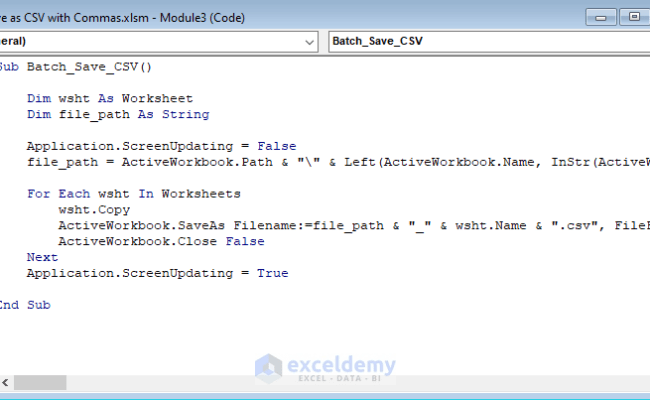 How To Save Excel File As CSV With Commas (3 Suitable Methods)