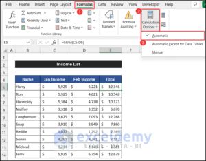 Excel Formulas Not Working Calculating Or Updating Automatically - Beautiful 8K Geometric Pictures | Free Download
