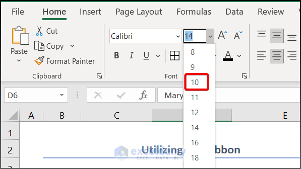 How to change font size in excel (4 easy ways)