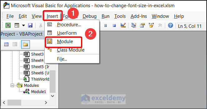 How to change font size in excel (4 easy ways)