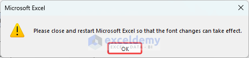 How to change font size in excel