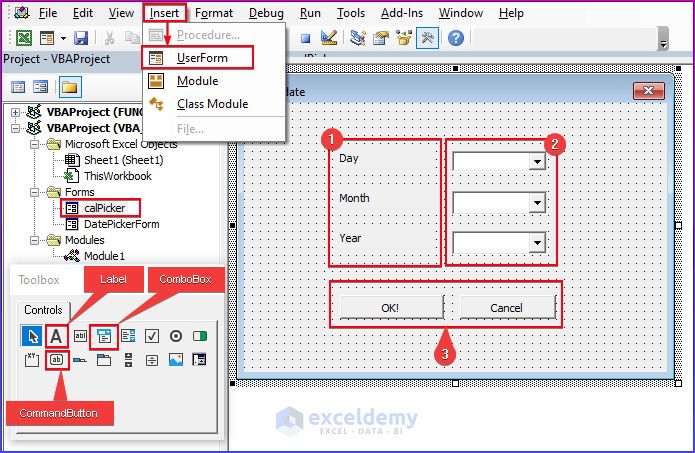 How To Create A Textbox Datepicker With Excel Vba 5 Steps - Gradient Arts - Gorgeous 4K Collection