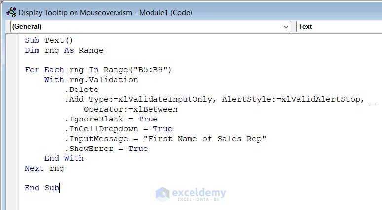 How To Display Tooltip On Mouseover Using Vba In Excel - Mobile Abstract Photos for Desktop