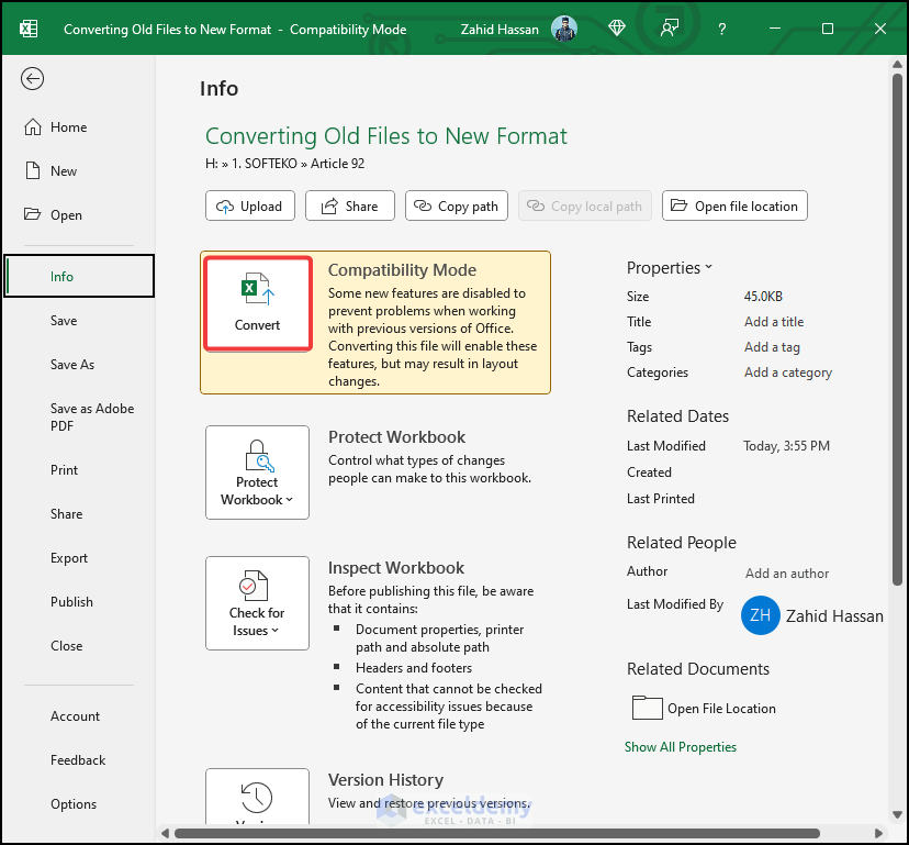 How To Convert Old Excel Files To New Format: 2 Quick Methods