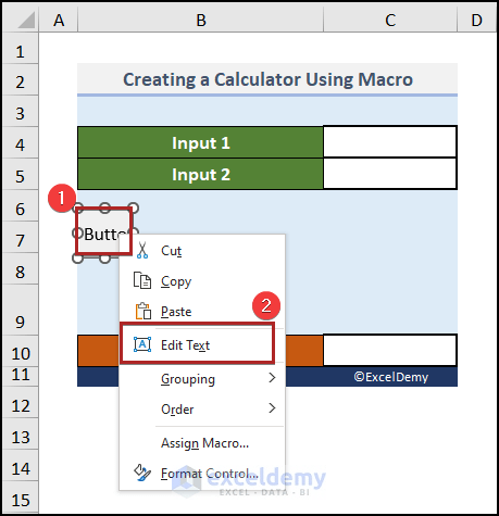 How to Create a Calculator Using Macros in Excel (with Easy Steps) (16) How to Create a Calculator Using Macros in Excel (with Easy Steps) (16)