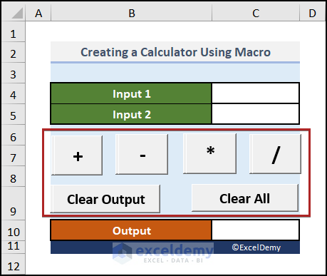 How to Create a Calculator Using Macros in Excel (with Easy Steps) (20) How to Create a Calculator Using Macros in Excel (with Easy Steps) (20)