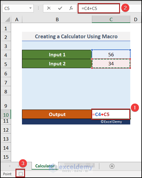 How to Create a Calculator Using Macros in Excel (with Easy Steps) (5) How to Create a Calculator Using Macros in Excel (with Easy Steps) (5)