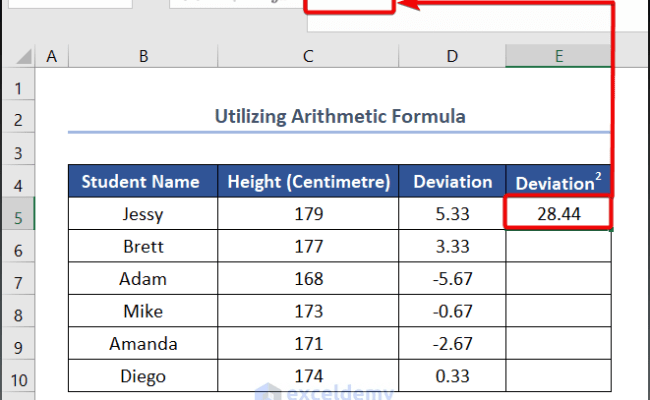 How To Calculate Variance And Standard Deviation In Excel