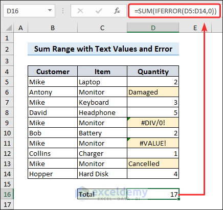 How to Sum in Excel (All Things You Need to Know) - ExcelDemy (18) How to Sum in Excel (All Things You Need to Know) - ExcelDemy (18)
