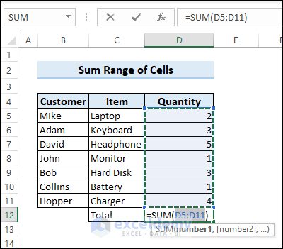 How to Sum in Excel (All Things You Need to Know) - ExcelDemy (3) How to Sum in Excel (All Things You Need to Know) - ExcelDemy (3)