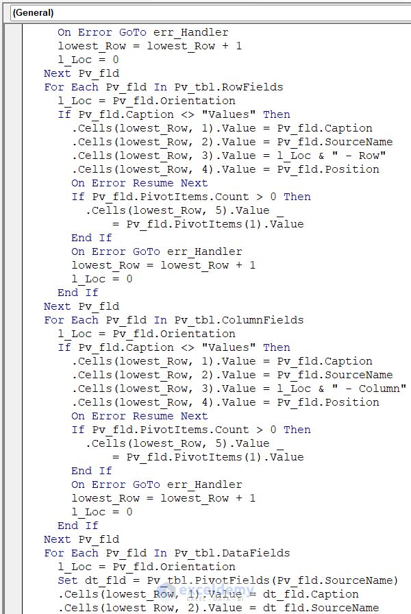 Excel Vba To Get Pivot Table Field Names 3 Easy Methods Exceldemy - Download Premium Ocean Background | Full HD