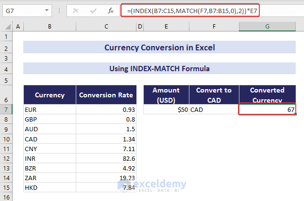 How to Convert Currencies in Excel (7 Methods) - ExcelDemy (9) How to Convert Currencies in Excel (7 Methods) - ExcelDemy (9)